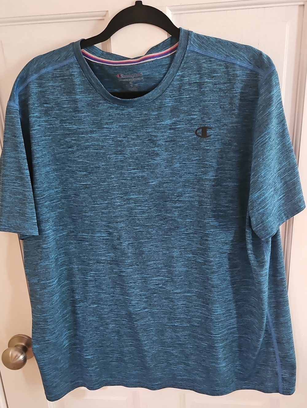 Champion Men’s Teal Heather Short-Sleeve Performance Tee XL